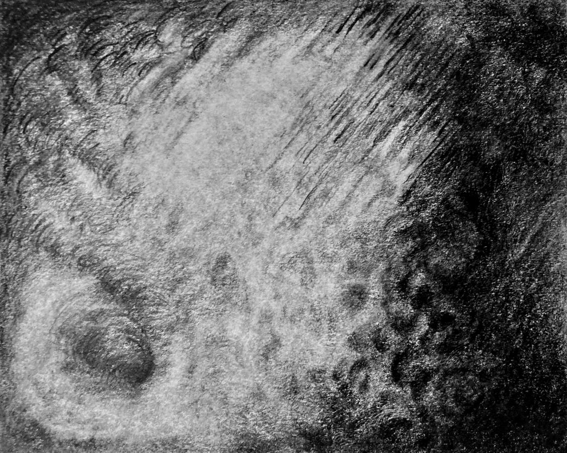 Impending Storm, 4" x 5"